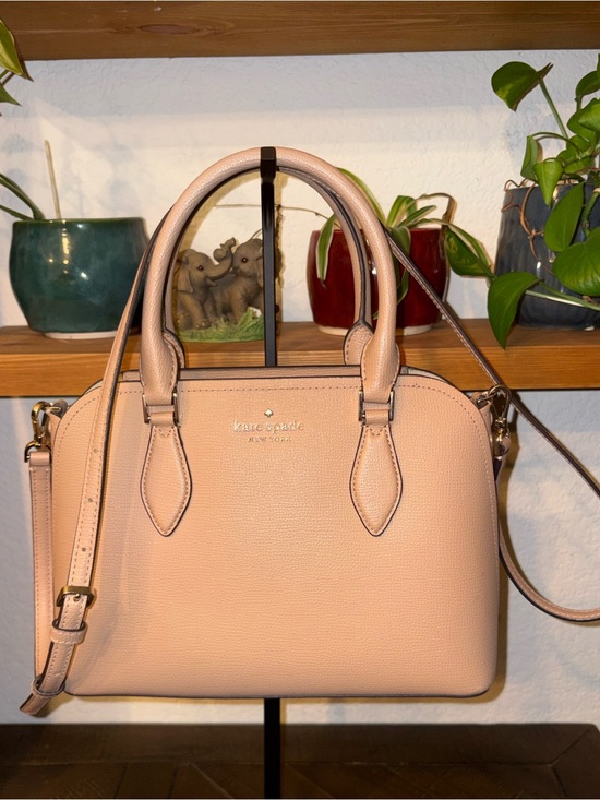 kate spade Handbags - Kate Spade New York Blush Pink Pebbled Leather Satchel Crossbody EUC